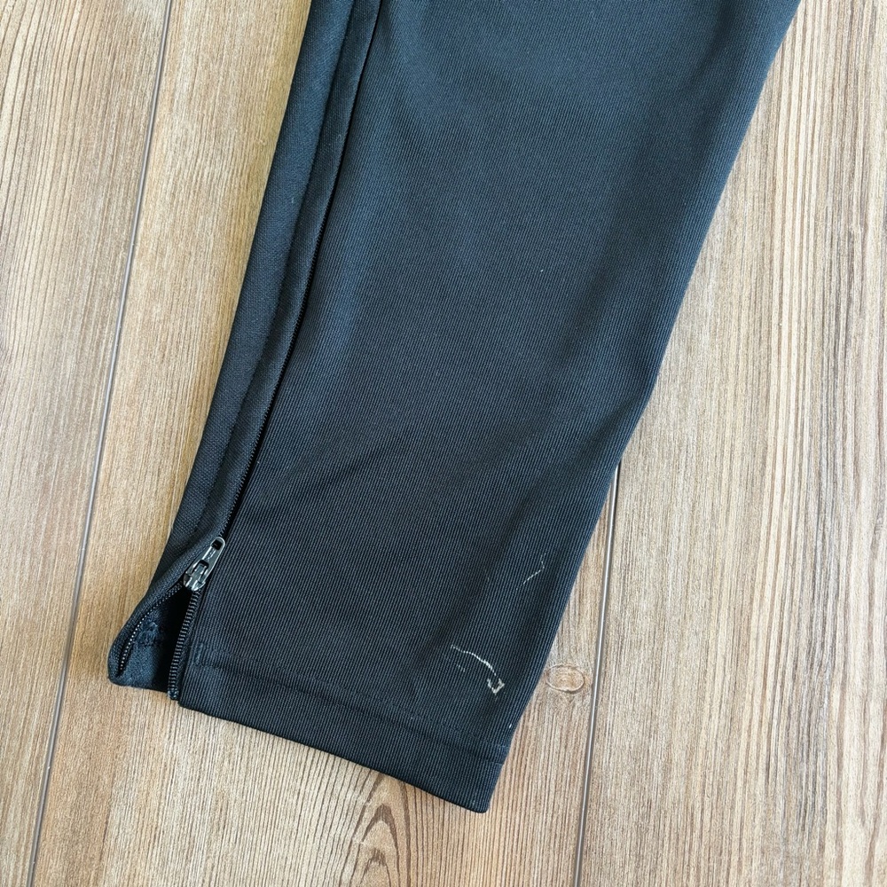 Adidas Women’s Tapered Black Track & Soccer Sweatpants with Blue Stripes Size M - Picture 5 of 7